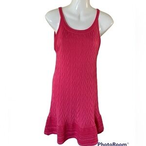 Missoni hot pink knit sleeveless dress size 38